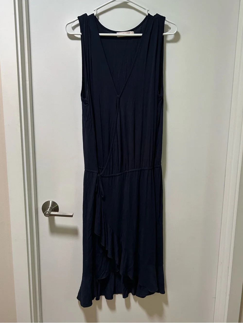 Tory Burch Navy Blue Wrap Dress Size Large